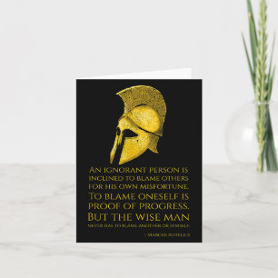 Marcus Aurelius Stoic Philosophy Quote - Roman Sto Karte
