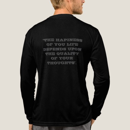 Marcus Aurelius Stoic Quote Sweatshirt Tri-Blend Shirt (Rückseite)