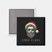 Marcus Aurelius Stoic Santa Claus Stoicism Funny C Magnet (Vorderseite/Rückseite)