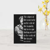 Marcus Aurelius Stoic Wisdom Mehrheitsfeindlichkei Karte (Gelbe Blume)
