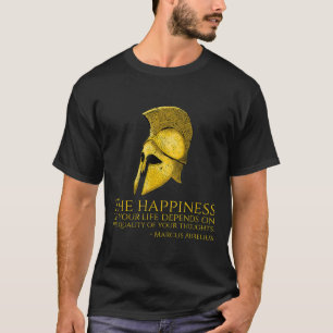 Marcus Aurelius Stoic Zitat über Glück - Roman Ph T-Shirt