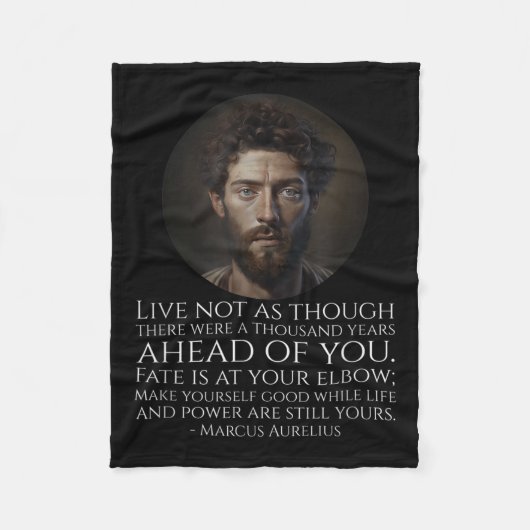 Marcus Aurelius Stoicism - Roman Stoic Philosophy Fleecedecke (Vorderseite)