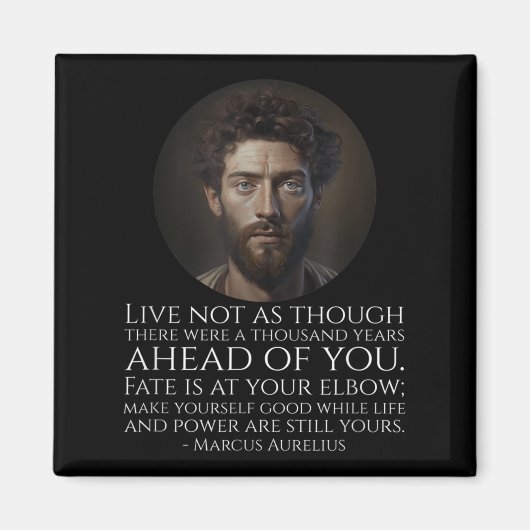 Marcus Aurelius Stoicism - Roman Stoic Philosophy Magnet (Vorne)