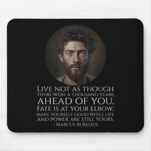 Marcus Aurelius Stoicism - Roman Stoic Philosophy Mousepad (Vorne)