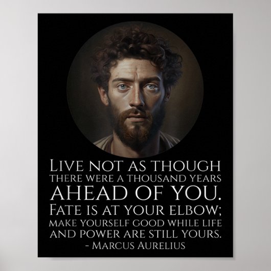 Marcus Aurelius Stoicism - Roman Stoic Philosophy Poster (Vorne)