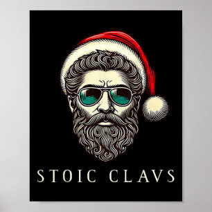 Marcus Aurelius Stoiker Weihnachtsmann Stoizismus  Poster