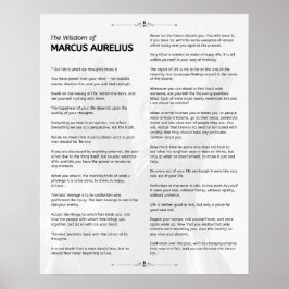 Marcus Aurelius Stoische Meditationen. Die Weishei Poster