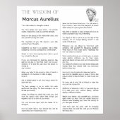 Marcus Aurelius Stoische Meditationen. Die Weishei Poster (Vorne)