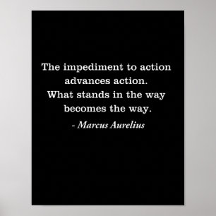 Marcus Aurelius T - Shirt für die Behinderung Poster