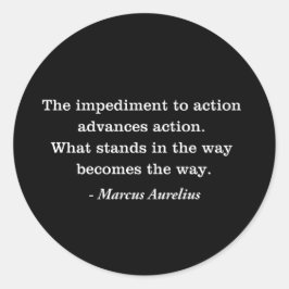 Marcus Aurelius T - Shirt für die Behinderung Runder Aufkleber