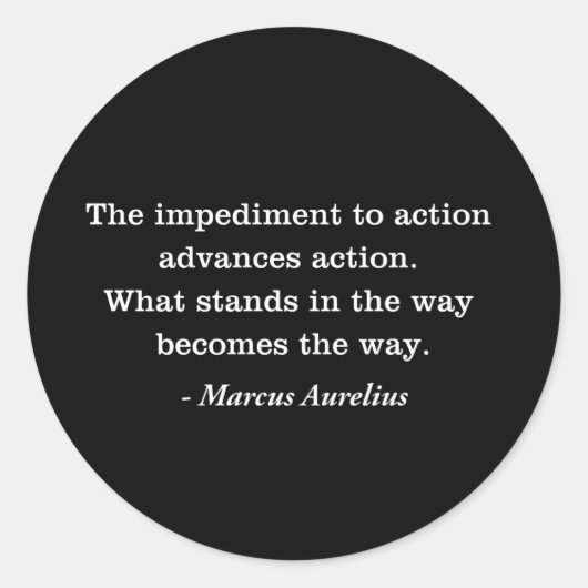 Marcus Aurelius T - Shirt für die Behinderung Runder Aufkleber (Vorderseite)