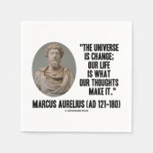 Marcus Aurelius Universe Change Life Thoughts Qte Serviette (Vorderseite)