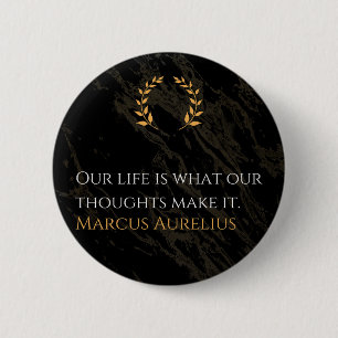 Marcus Aurelius Wahrheit: Leben gestalten Button