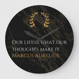 Marcus Aurelius Wahrheit: Leben gestalten Große Wanduhr