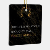 Marcus Aurelius Wahrheit: Leben gestalten Keramikornament (Rechts)