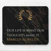 Marcus Aurelius Wahrheit: Leben gestalten Mousepad (Vorne)