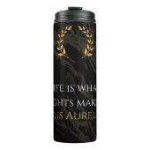 Marcus Aurelius Wahrheit: Leben gestalten Thermosbecher (Vorderseite)