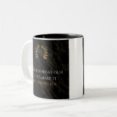 Marcus Aurelius Wahrheit: Leben gestalten Zweifarbige Tasse (Vorderseite Links)