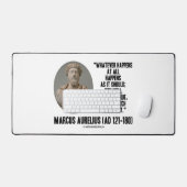 Marcus Aurelius Was auch immer passiert Schreibtischunterlage (Tastatur & Maus)
