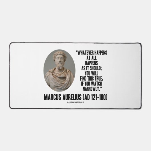 Marcus Aurelius Was auch immer passiert Schreibtischunterlage (Vorderseite)