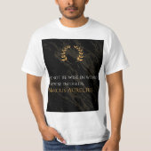 Marcus Aurelius Weisheit: Aktionen sprechen laut T-Shirt (Vorderseite)