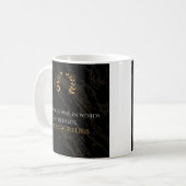 Marcus Aurelius Weisheit: Aktionen sprechen lauter Kaffeetasse (Vorderseite Links)