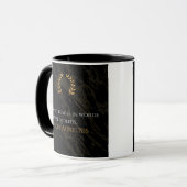 Marcus Aurelius Weisheit: Aktionen sprechen lauter Tasse (Vorderseite Links)