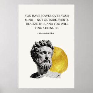 Marcus Aurelius Weisheitszitat Poster