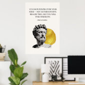 Marcus Aurelius Wisdom Quote Poster (Heimbüro)