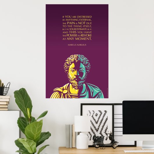 Marcus Aurelius Zitat: Der Power zu revoke Poster (Heimbüro)