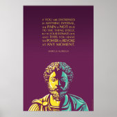 Marcus Aurelius Zitat: Der Power zu revoke Poster (Vorne)