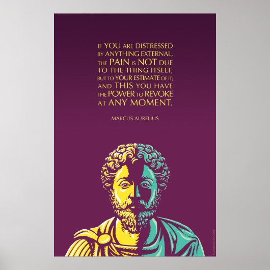 Marcus Aurelius Zitat: Der Power zu revoke Poster (Vorne)