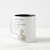Marcus Aurelius Zitat Tasse (Vorderseite Links)