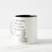 Marcus Aurelius Zitat Tasse (Vorderseite Links)