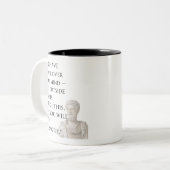 Marcus Aurelius Zitat Tasse (Vorderseite Links)