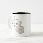 Marcus Aurelius Zitat Tasse (Vorderseite Links)