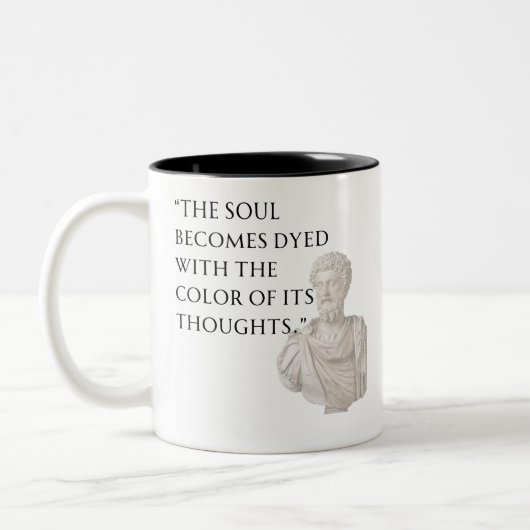 Marcus Aurelius Zitat Tasse (Links)