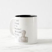 Marcus Aurelius Zitat Tasse (Vorderseite Links)