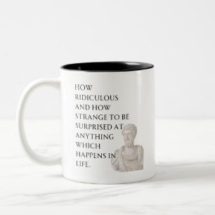 Marcus Aurelius Zitat Tasse