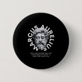 Marcus Aurelius Zitat V-Nacken _1 Button (Vorderseite)