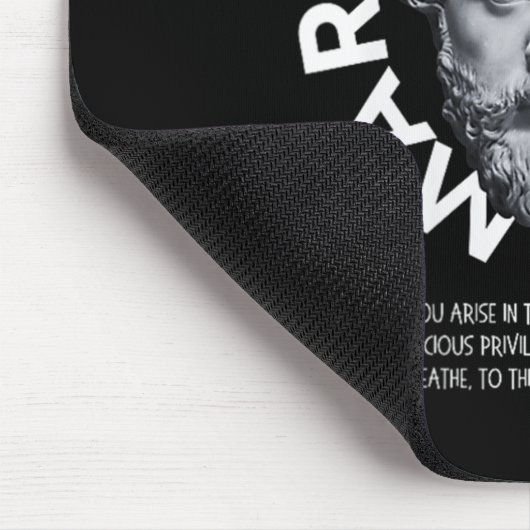 Marcus Aurelius Zitat V-Nacken _1 Mousepad (Ecke)
