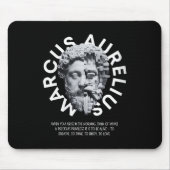 Marcus Aurelius Zitat V-Nacken _1 Mousepad (Vorne)