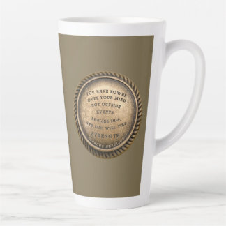 Marcus Aurelius Zitat Wie man Kraft findet Milchtasse
