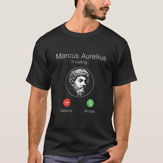 Marcus Aurelius zitiert - Stoische Philosophie T-Shirt (Vorderseite)
