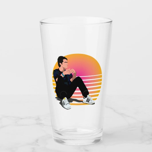 Marcus Baker Retrovibe der 90er Glas (Vorderseite)
