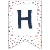 Marcus Confetti Wasserfarbe Dots Jagdflagge Wimpelkette (Zweite Fahne)