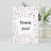 Marcus Confetti Wasserfarbe Punkte Danke Karte (Stehend Vorderseite)