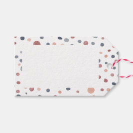 Marcus Confetti Watercolor Dots Gift Tag Geschenkanhänger