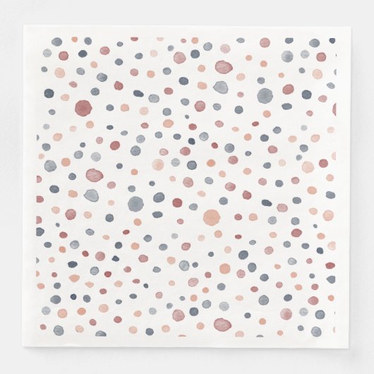 Marcus Confetti Watercolor Dots Paper Napkin Serviette (Vorderseite)