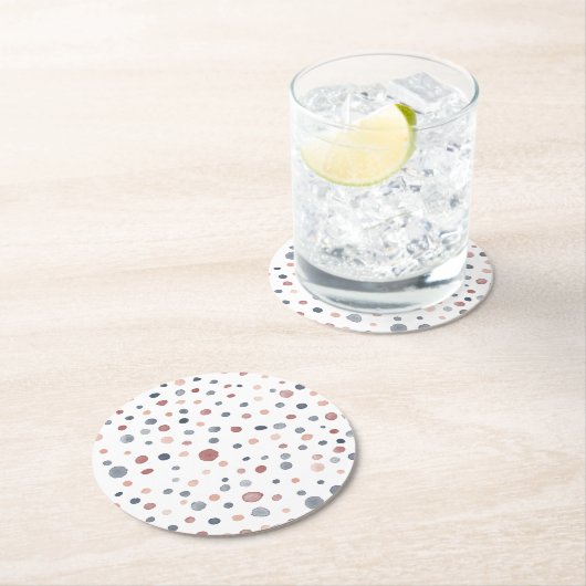 Marcus Confetti Watercolor Dots Paper Untersetzer (Vor Ort)